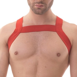Barcode Berlin Harnais élastique Matt Pop Rouge